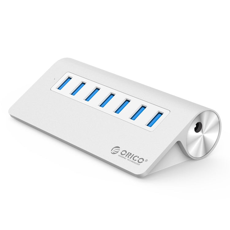 Aluminum Alloy 7 USB 3.0 Ports HUB with 30W Power Adapter by ORICO M3H7-V1