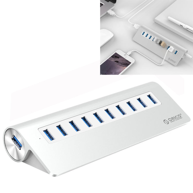 ORICO M3H10-U3-V2 10-Port Aluminum Alloy USB 3.0 Hub