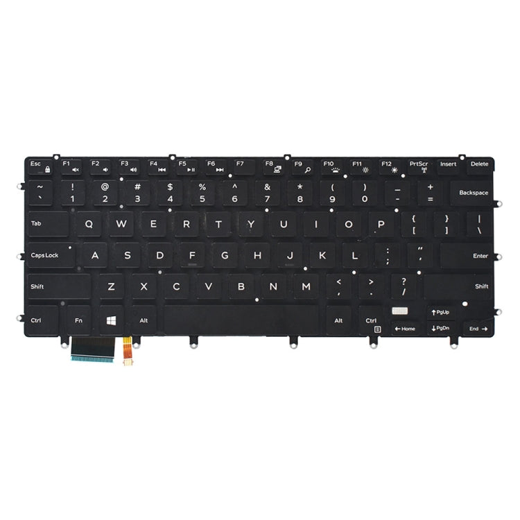 US Keyboard Replacement with Backlight for Dell XPS 15 9550/9560 (Black)