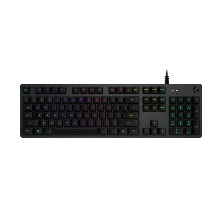Logitech G512 RGB L-axis Mechanical Wired Gaming Keyboard, 1.8m Length (Black)