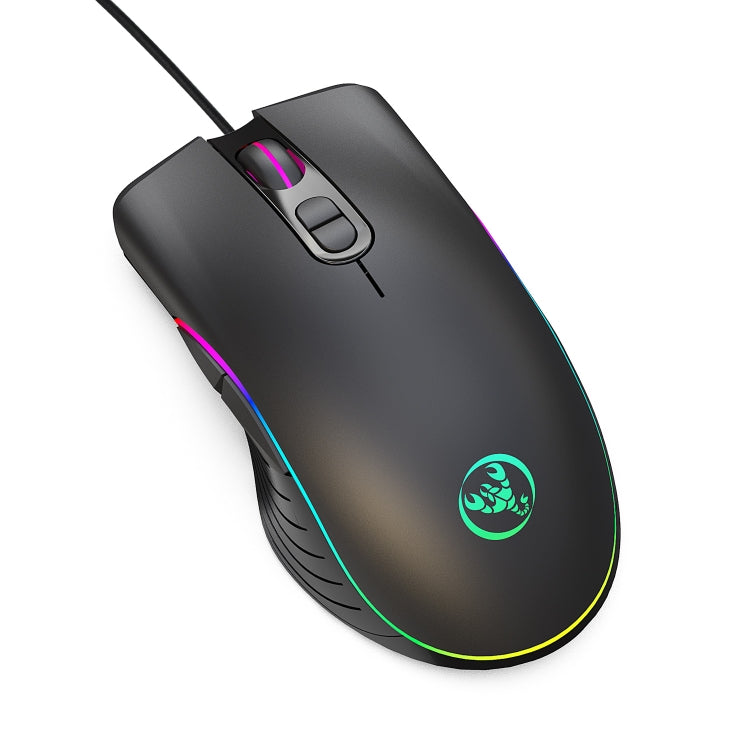 RGB Illuminated Wired E-sport Gaming Mouse with Adjustable DPI