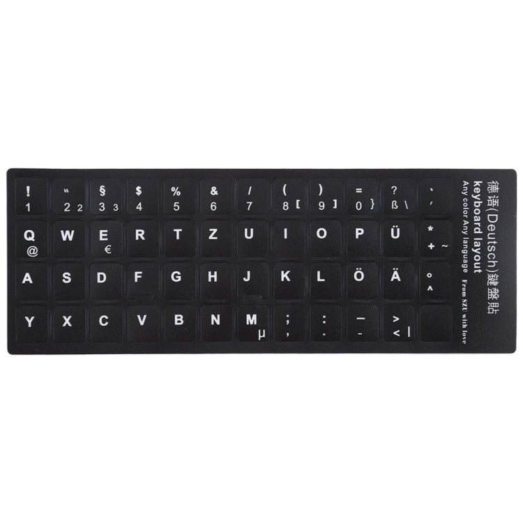 German Language Keyboard Sticker for Laptop/Desktop Computer Keyboard with Enhanced Accessibility