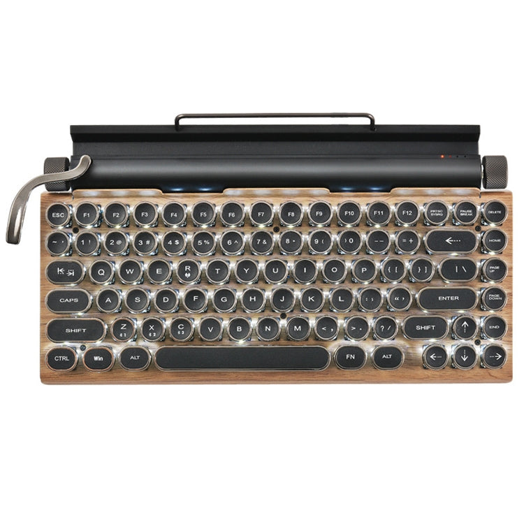 Retro Style Wireless Mechanical Keyboard with Multi-Device Connectivity