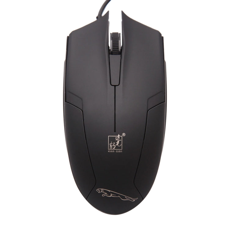 Chasing Leopard 119 USB Universal Wired Optical Gaming Mouse - Black (1.45m Cable Length)