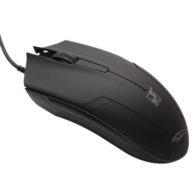 Chasing Leopard 119 USB Universal Wired Optical Gaming Mouse - Black (1.45m Cable Length)
