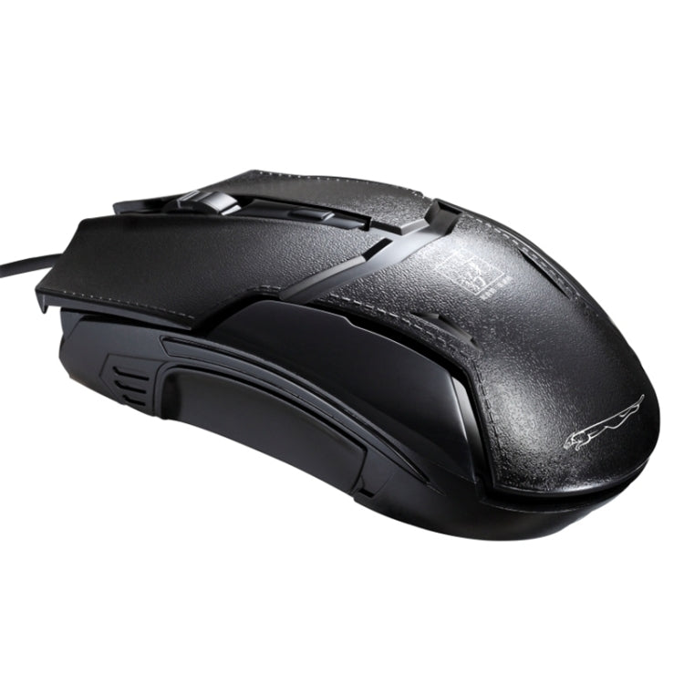 Chasing Leopard 179 USB Gaming Mouse with 1600DPI Adjustable Wired Optical, 1.3m Cable (Black)