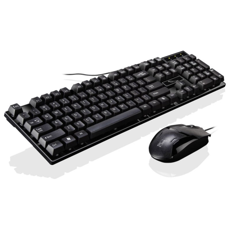 Chasing Leopard Q17 Gaming Keyboard and Mouse Set - Black With 104 Keys