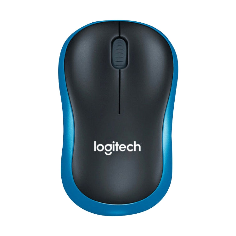 Logitech M186 Wireless Mouse with Long Battery Life and Smart Features (Black Blue)