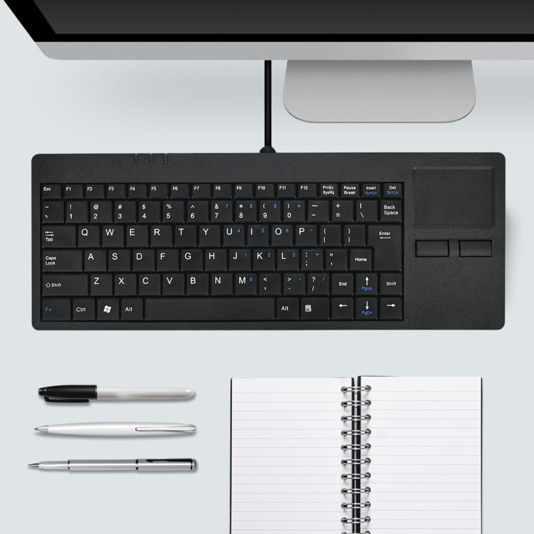 MC-818 Ultra-thin Wired Computer Keyboard with Touch-pad (82 Keys)