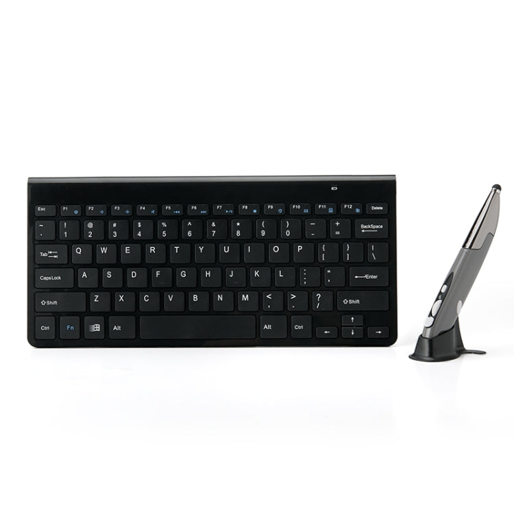 Wireless Optical Keyboard and Stylus Pen Mouse Set (Black)