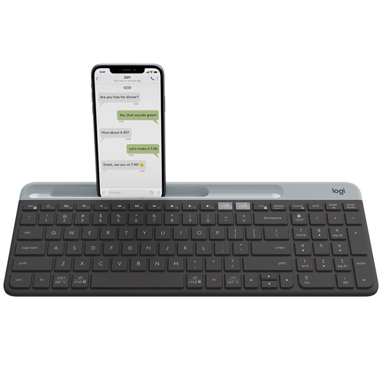 Logitech K580 Dual Modes Wireless Keyboard with Phone Holder (Black)