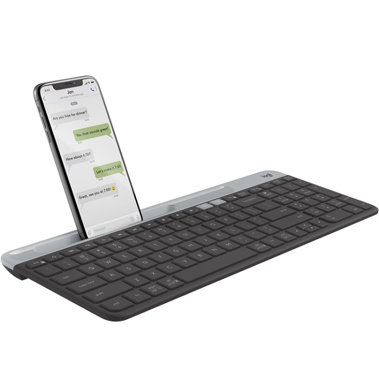 Logitech K580 Dual Modes Wireless Keyboard with Phone Holder (Black)
