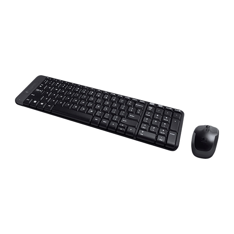 Logitech MK220 Wireless Keyboard and Mouse Set with Long-Lasting Battery Life and Responsive Mouse Performance