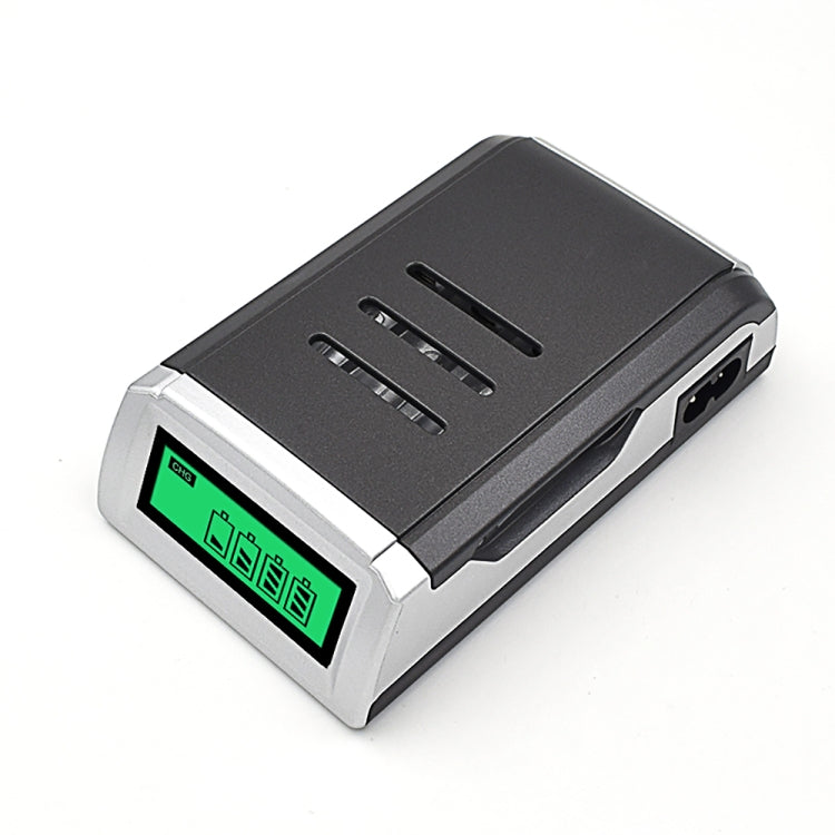 4-Slot AA & AAA Battery Charger with LCD Display - EU Plug