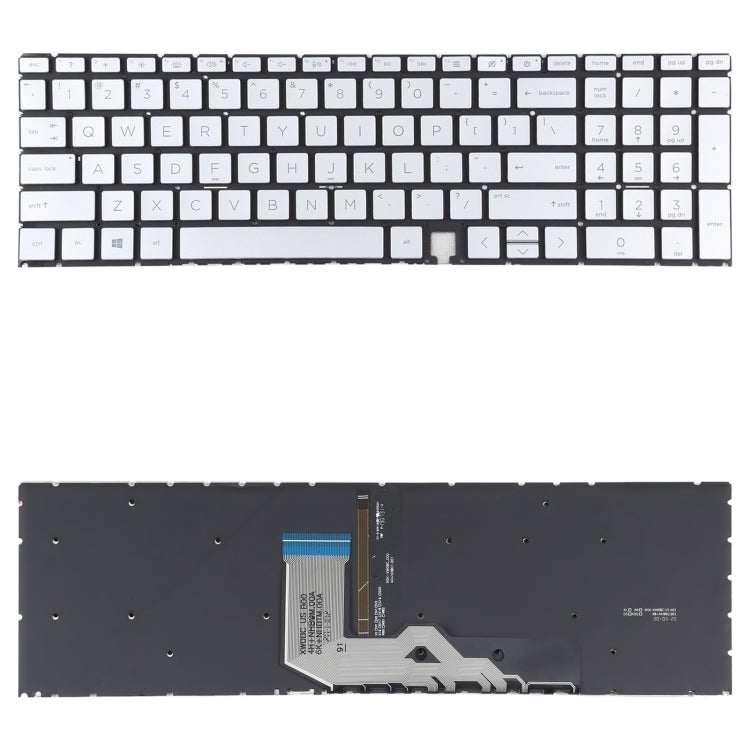 HP Envy X360 15-ED US Version Keyboard with RGB Backlight (Silver)