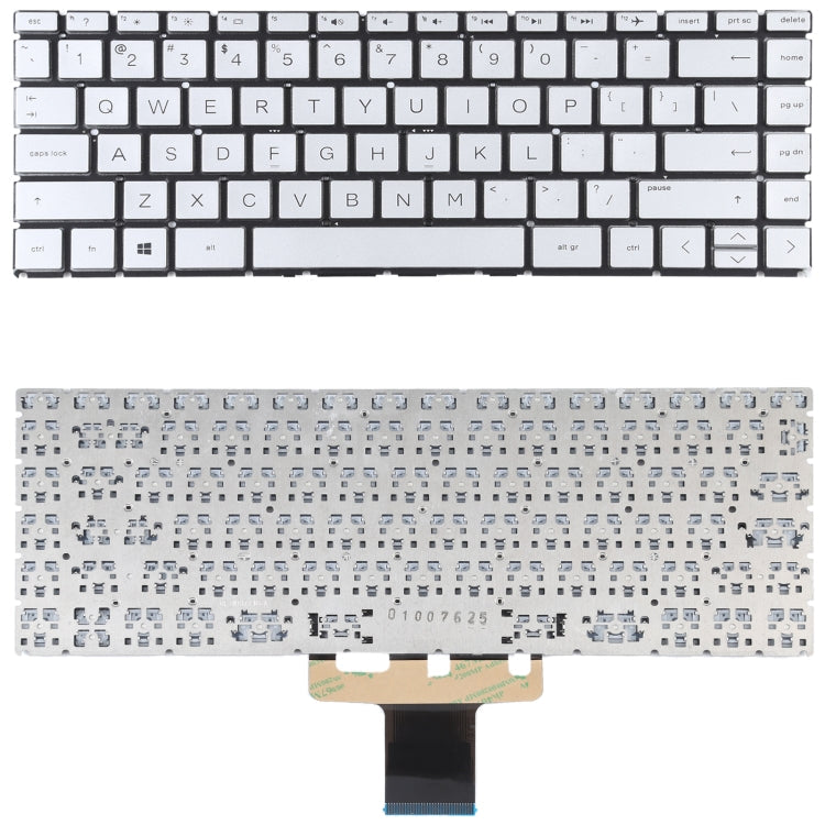 Upgrade your HP Pavilion x360 14-CK, 14-CD, 14-CE, 14-CM, 14-DG with Genuine US Version Silver Keyboard