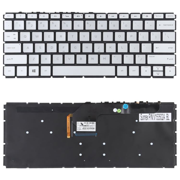 Backlit US Version Keyboard for HP Envy 13-D (Silver)