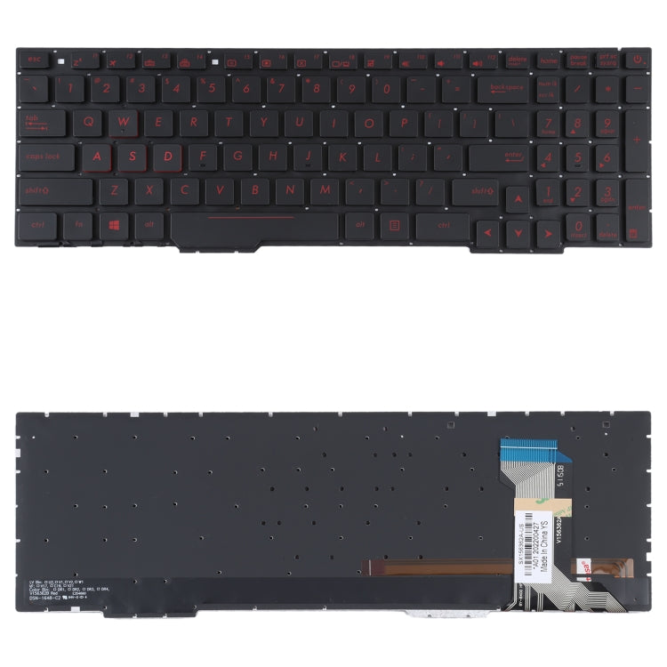 Backlit US Version Keyboard for Asus GL553VW ZX53V FX53VD ZX553 FX753 GL753