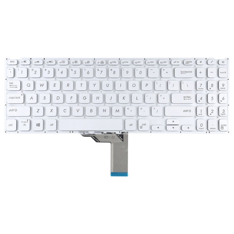 Backlit US Version Keyboard for Asus Vivobook X512 Series (Silver)