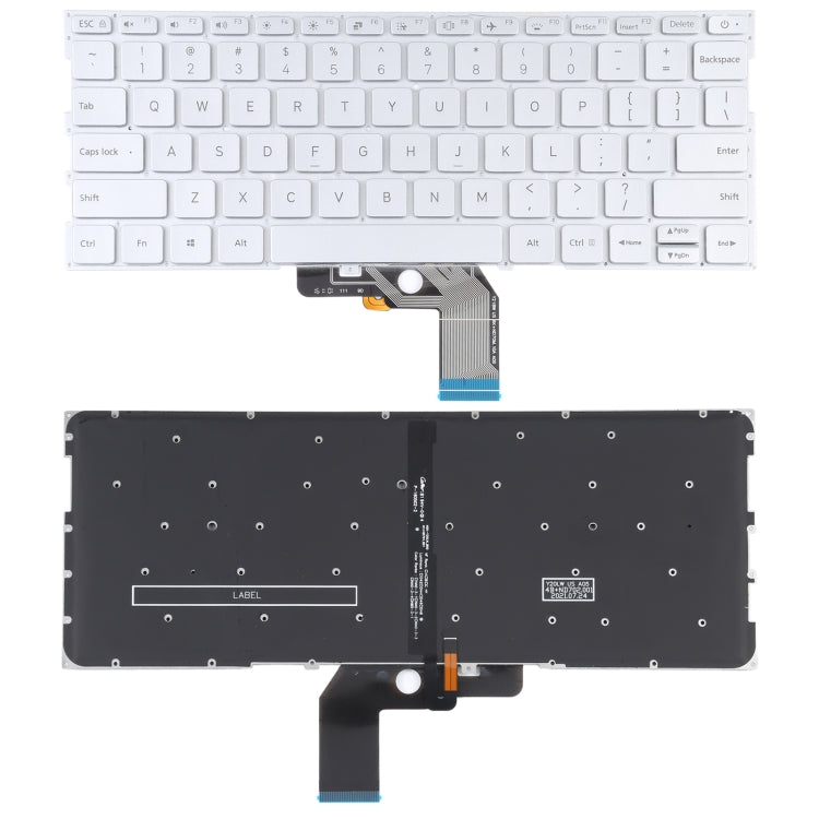 Silver Backlit Keyboard Upgrade for Xiaomi Mi Air 13.3 - US Version