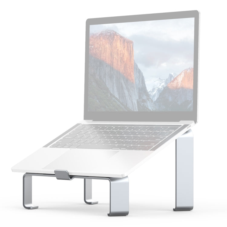 R-JUST BJ05 I-shaped Aluminum Alloy Laptop Holder for 13-17 inch Laptops (Silver)