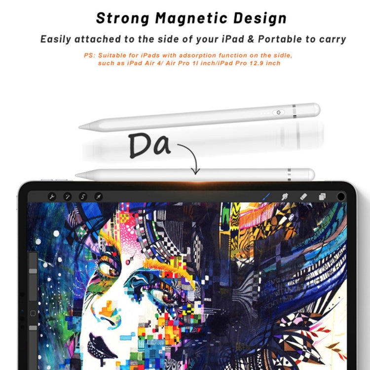P7-LS Active Stylus Pen with Palm Rejection for iPads Released After 2018 (Black)