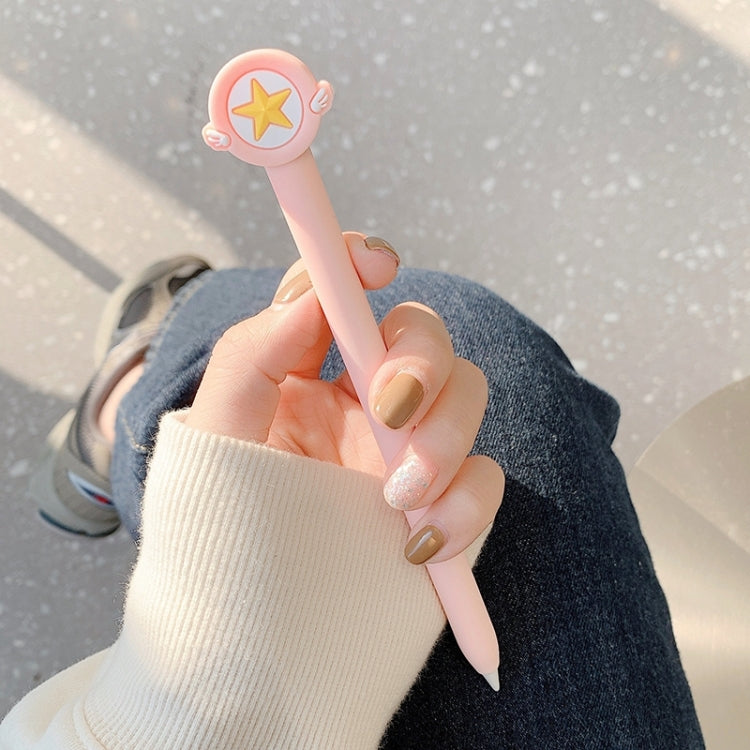 Cute Cartoon Silicone Protective Cover for Apple Pencil 2 - Five-pointed Star Pink
