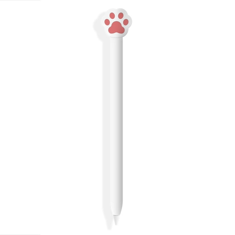 Adorable Cartoon Silicone Protective Sleeve for Apple Pencil 2 (White)