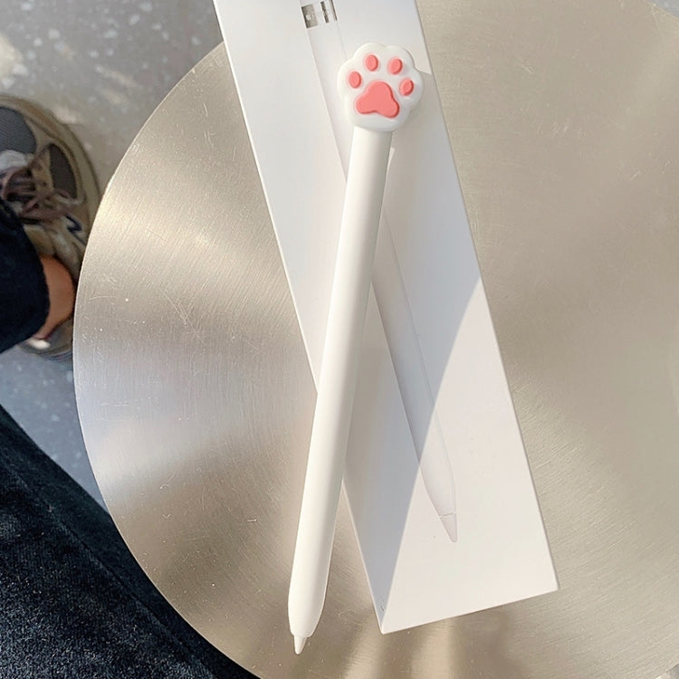 Adorable Cartoon Silicone Protective Sleeve for Apple Pencil 2 (White)