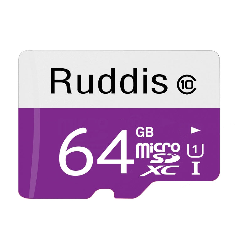 High Speed 64GB TF/Micro SDXC UHS-1(U1) Memory Card by Ruddis