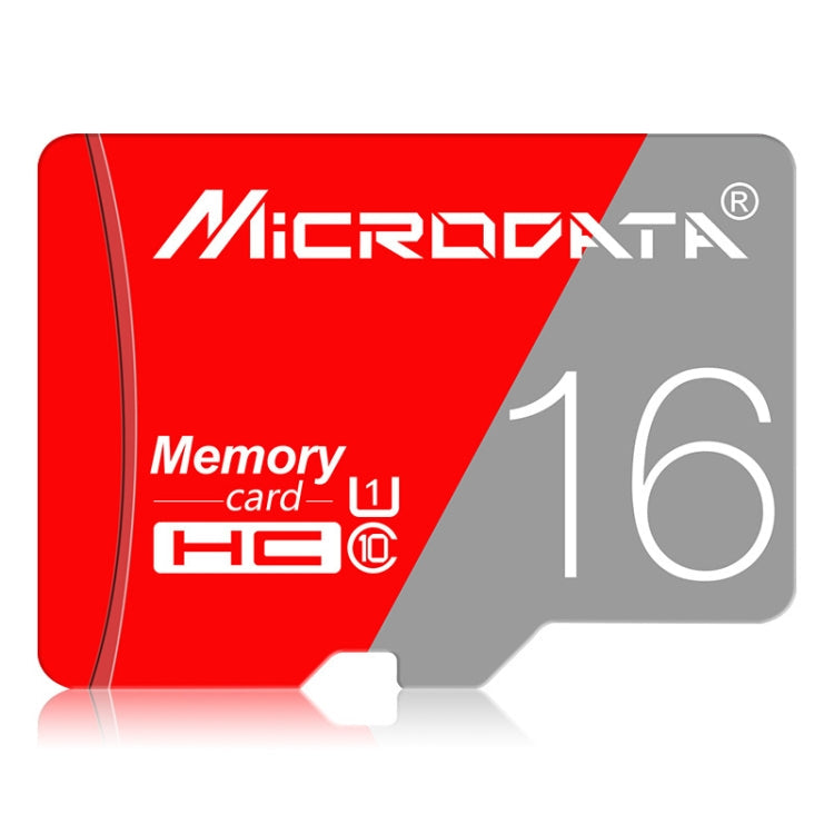 16GB Microdata Class 10 Red and Grey TF Memory Card