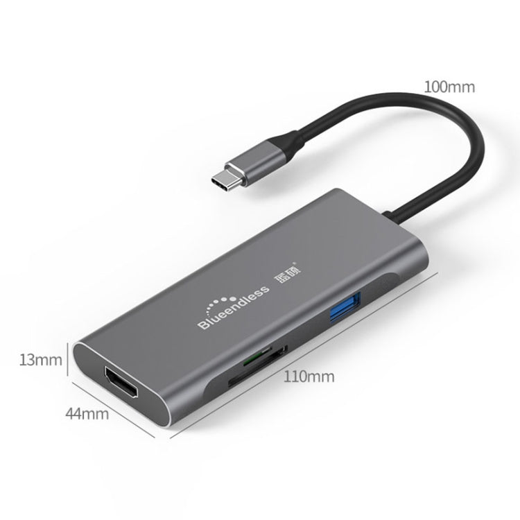 Blueendless 7-In-1 Multi-Function USB-C Hub with 4K HDMI Output