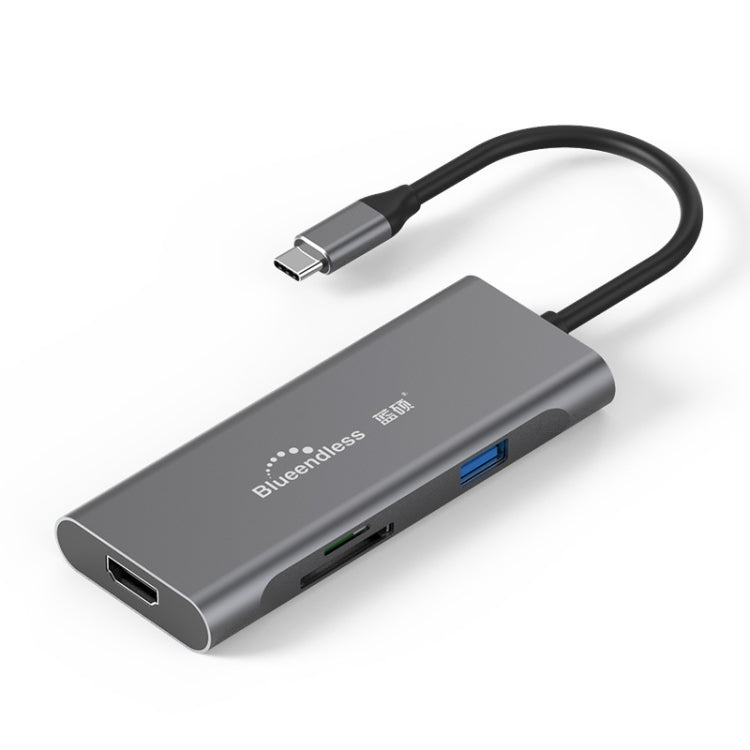 Blueendless 7-In-1 Multi-Function USB-C Hub with 4K HDMI Output