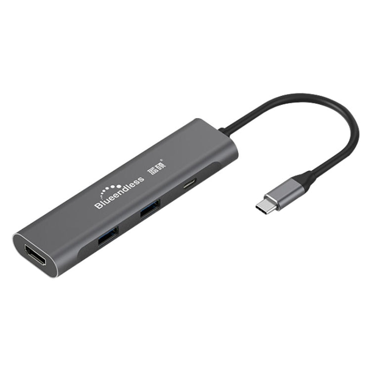 Blueendless 4-In-1 USB-C Dock with HDMI, PD, and Dual USB 3.0