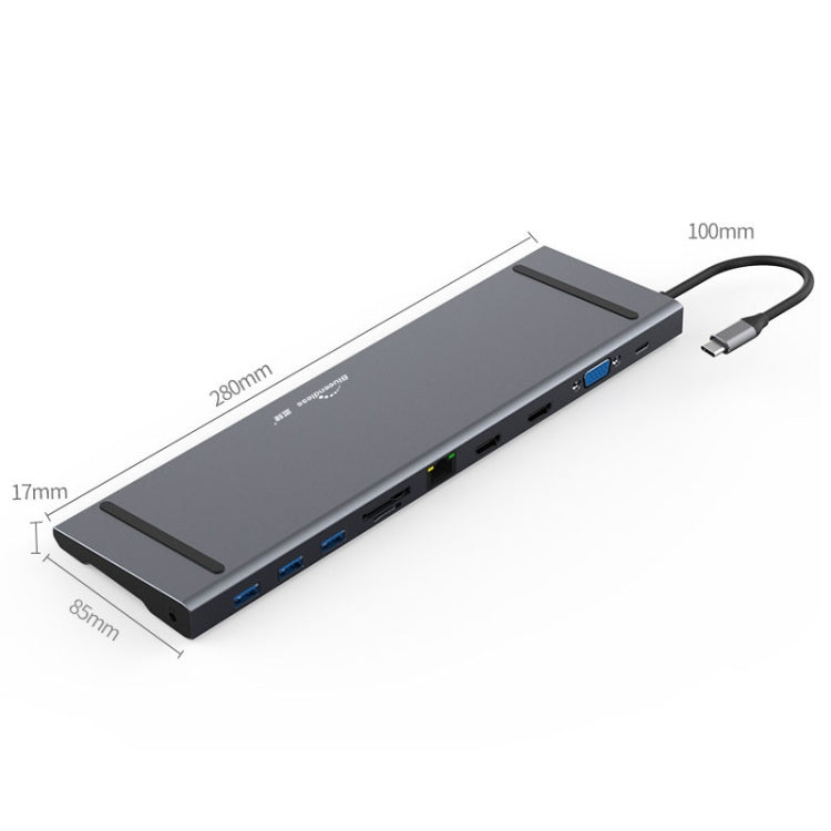 Blueendless 11 In 1 Multi-function Type-C / USB-C HUB Expansion Dock