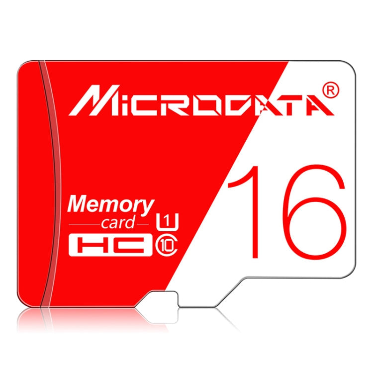 16GB Microdata High-Speed U1 Red and White TF(Micro SD) Memory Card