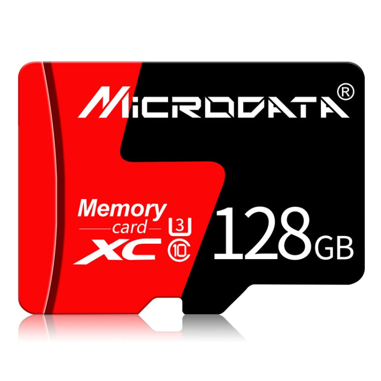 128GB U3 Red and Black Micro SD Memory Card with High-Speed Transmission