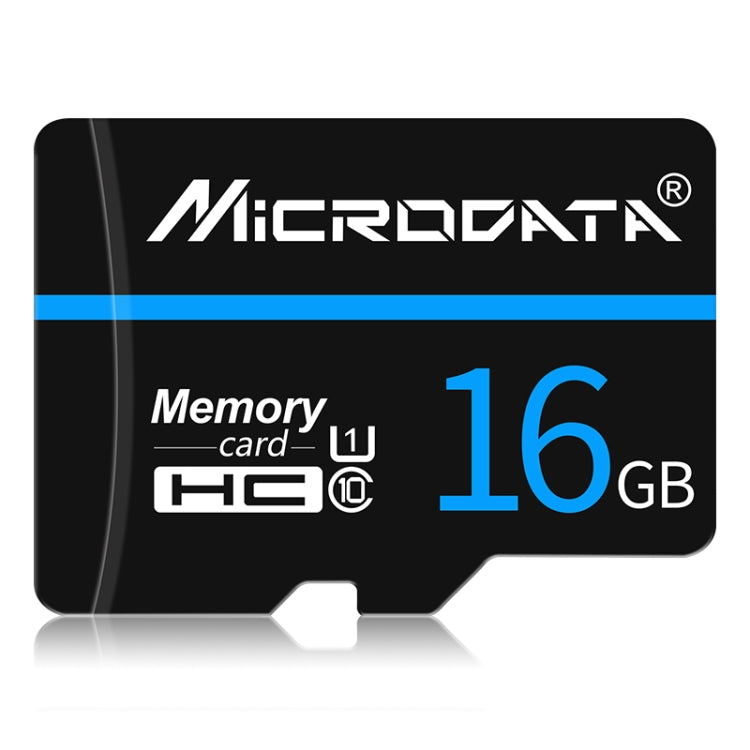 16GB U1 Blue Line and Black TF(Micro SD) Memory Card by MICRODATA