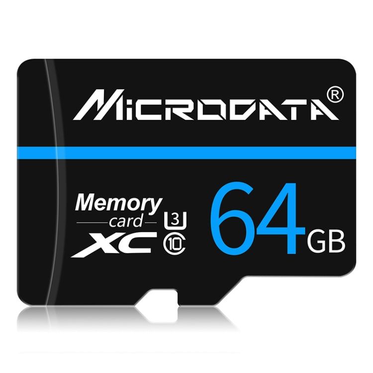 64GB MICRODATA U3 Blue Line and Black TF(Micro SD) Memory Card