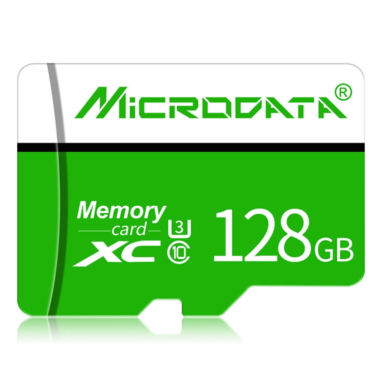 128GB MICRODATA U3 Green and White TF(Micro SD) Memory Card