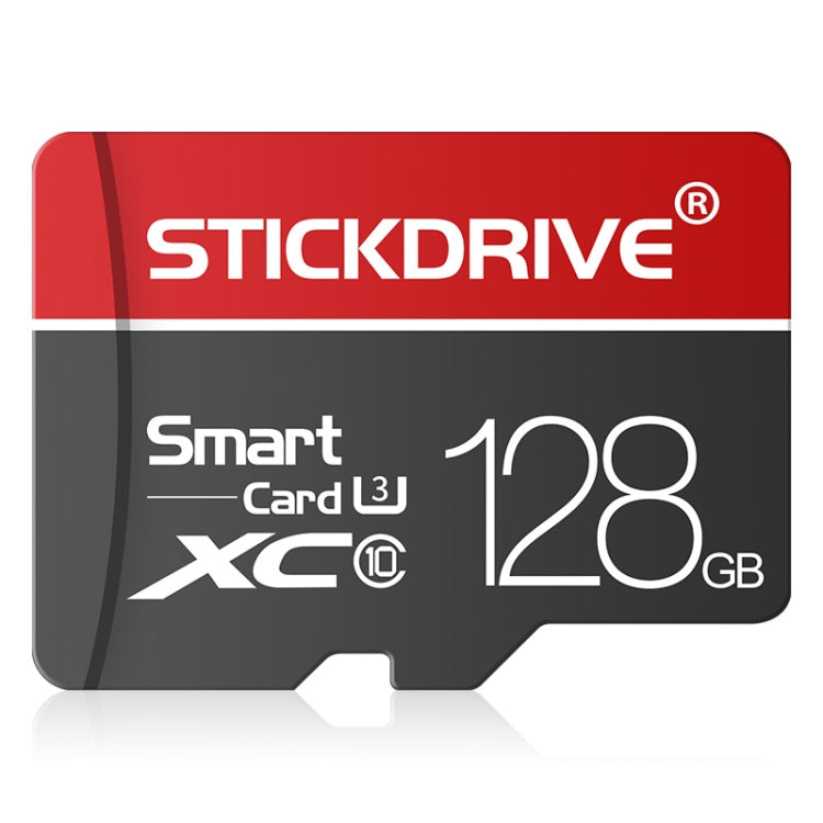 128GB STICKDRIVE U3 Micro SD Memory Card in White and Red with High-Speed Transmission