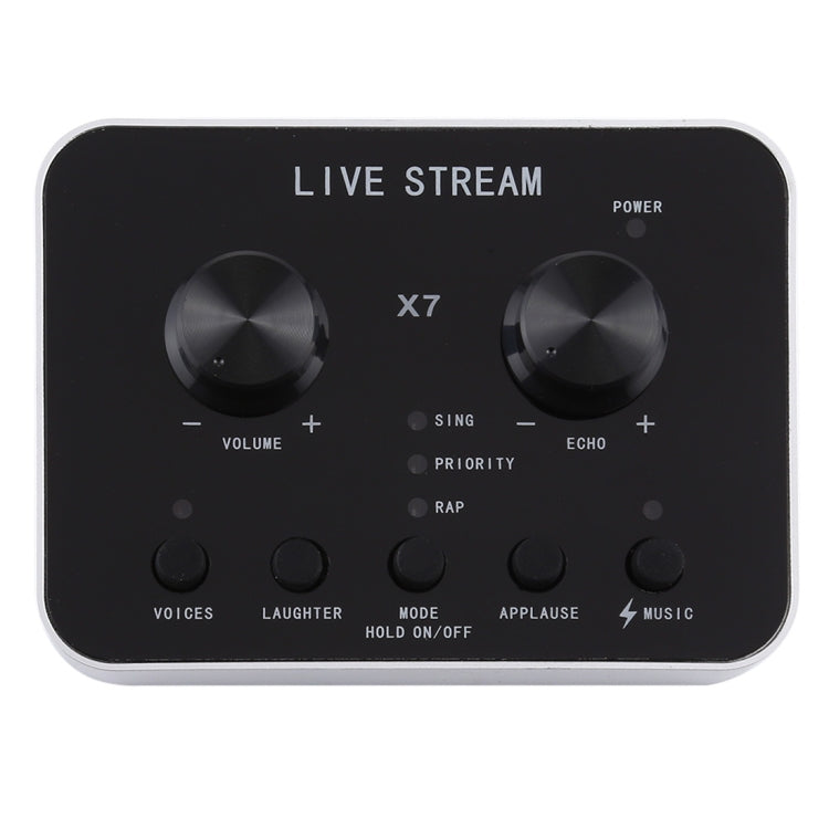Live Broadcast Audio USB Headset Microphone with Sound Card