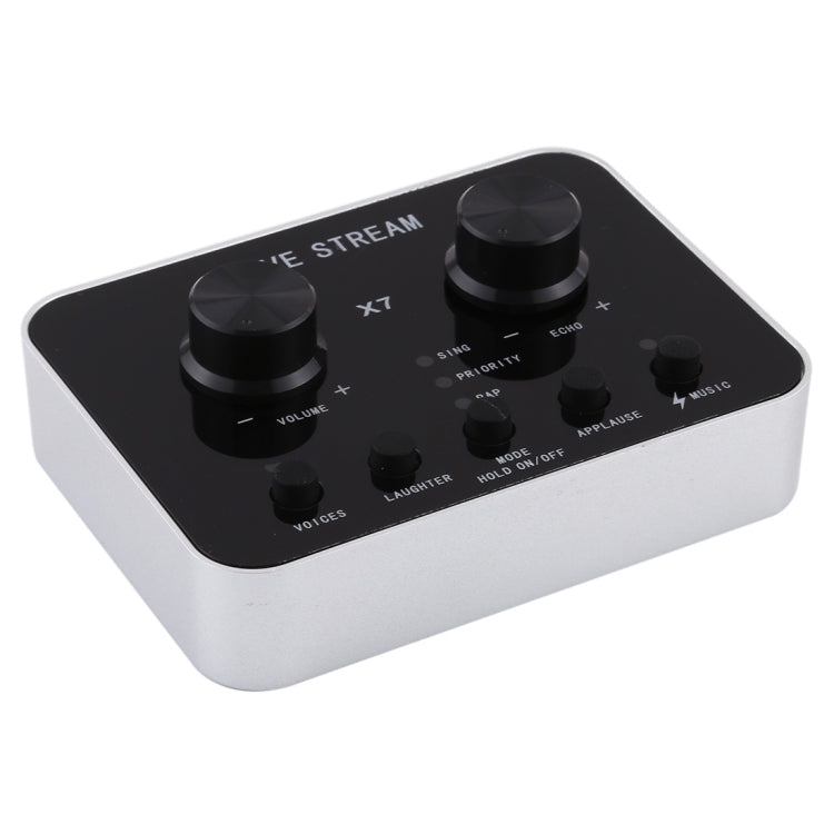 Live Broadcast Audio USB Headset Microphone with Sound Card