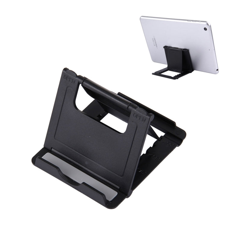 Foldable Mini Phone Holder Stand for iPhone, Samsung, Huawei, Xiaomi, HTC - Black