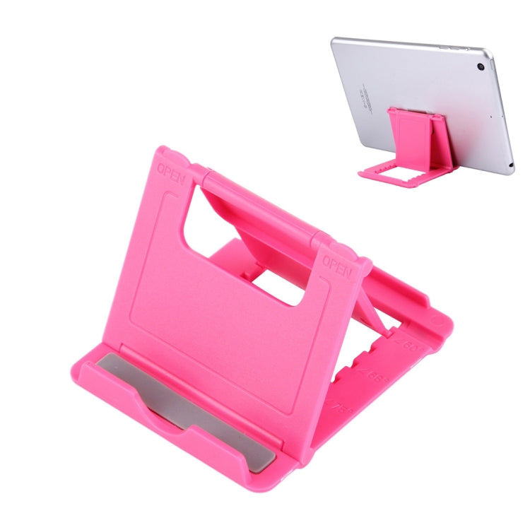 Foldable Mini Phone Holder Stand for iPhone, Samsung, Huawei, Xiaomi, HTC, and Other Smartphones and Tablets (Pink)
