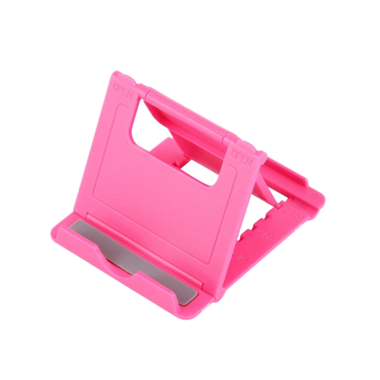Foldable Mini Phone Holder Stand for iPhone, Samsung, Huawei, Xiaomi, HTC, and Other Smartphones and Tablets (Pink)
