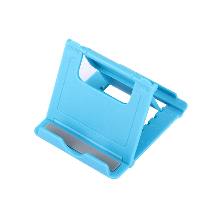 Foldable Mini Phone Holder Stand for iPhone, Samsung, and More (Blue)