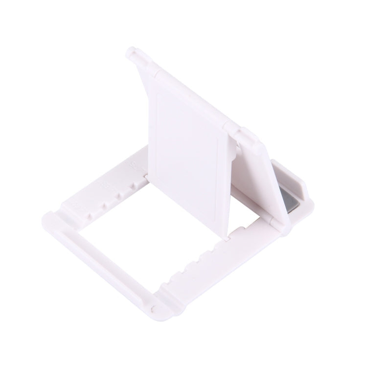 Compact and Versatile Foldable Phone Holder Stand for iPhone, Samsung, Huawei, Xiaomi, HTC, and Other Smartphones and Tablets (White)