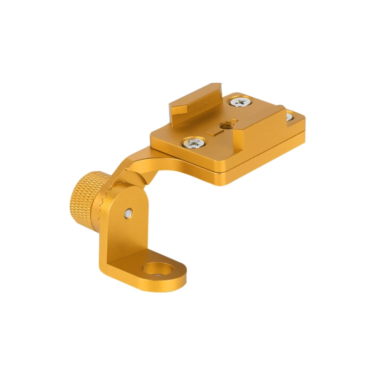RUIGPRO Motorcycle Handlebar Alloy Phone Bracket for Action Cameras (Gold)