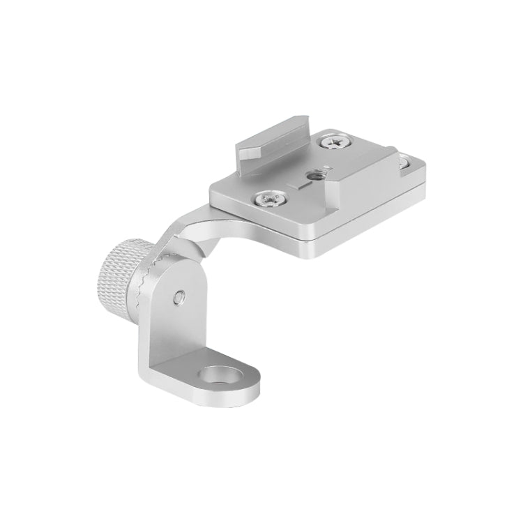 Alloy Motorcycle Handlebar Phone Bracket for Action Cameras (Silver)